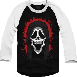GHOST FACE: SKELE-FACE - BASEBALL SHIRT (GLOW IN THE DARK)