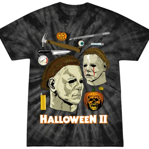 Halloween II: Instruments of Madness - Tie-Dye T-Shirt (Blackest Eyes Tie Dye)