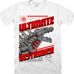 MECHAGODZILLA: ULTIMATE DESTROYER - T-SHIRT (WHITE)